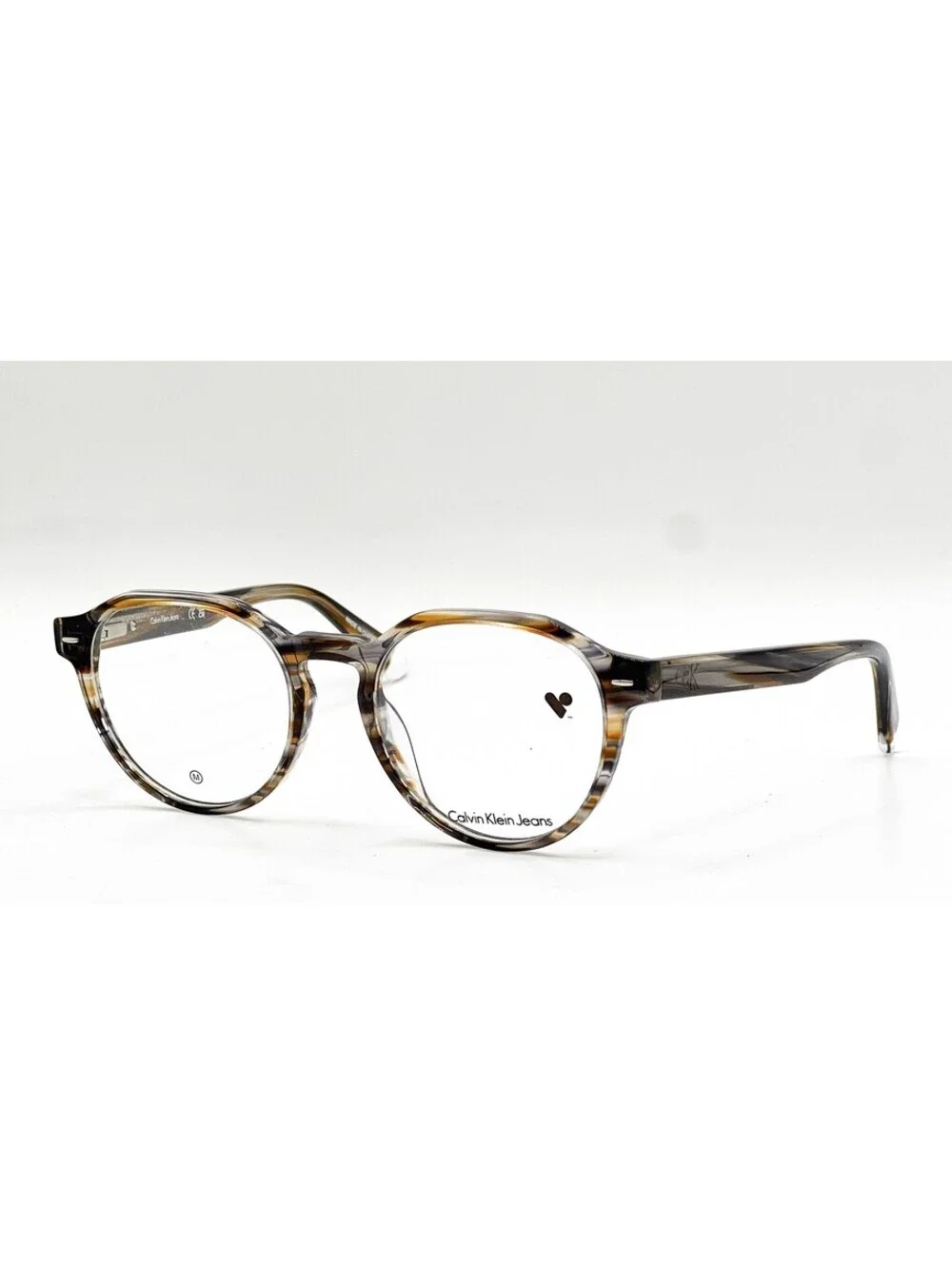 Calvin Klein Jeans Ckj23627 259 Brown Round Authentic Eyeglass Frames 51-19